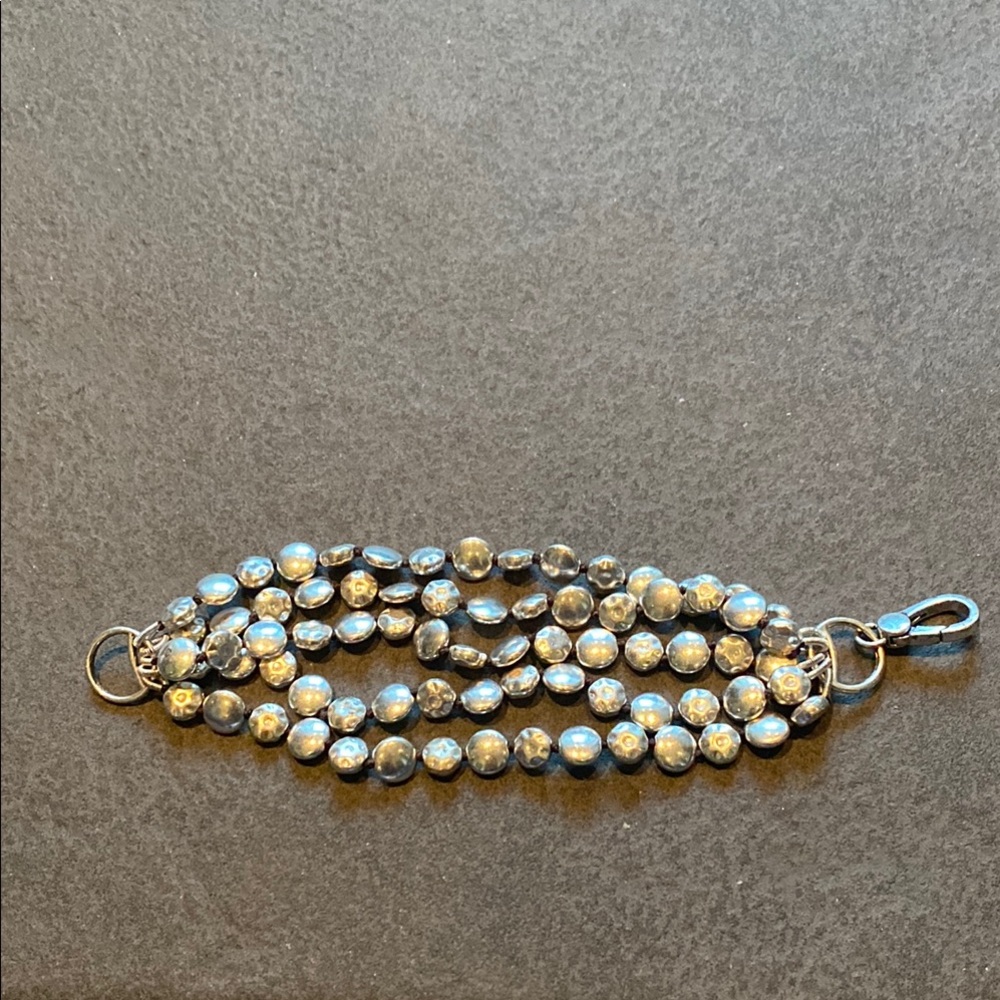 Elegant Silver Beaded Bracelet